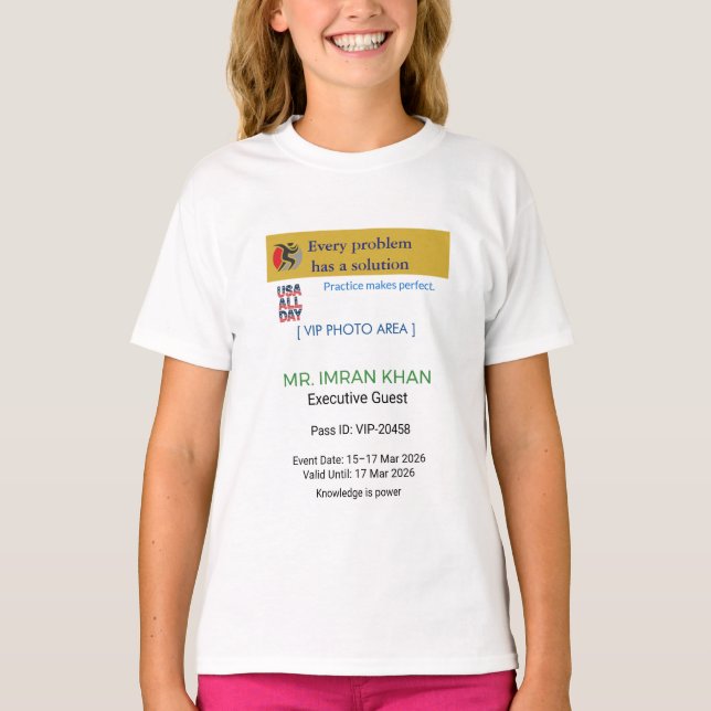 Mädchen T-Shirts | Geburtstag | Benutzerdefiniert  (Vorderseite)