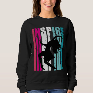 Mädchen Tanz Inspirieren Coach Tänzer Retro Tanzen Sweatshirt