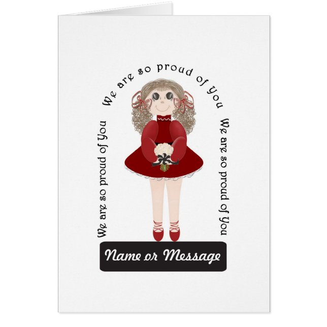 Mädchen-Tanz personalisiert (Vorne)