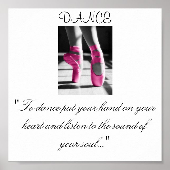 Mädchen tanzen: "Tanzen Sie Ihre Hand auf... Poster (Vorne)