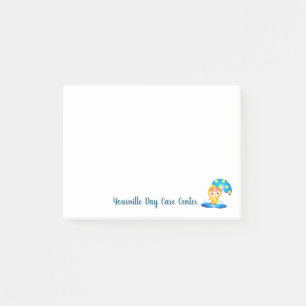 Mädchen tanzen unter Regen Post-it Klebezettel