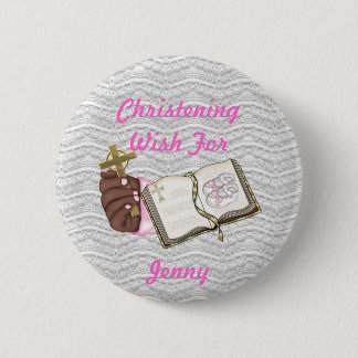 Mädchen-Taufbuch Button