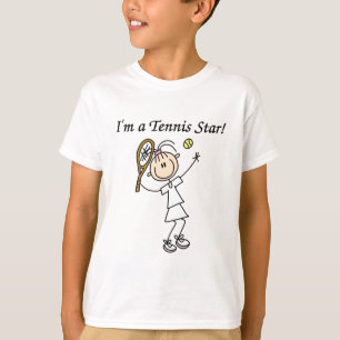 Mädchen-Tennis-Stern-T - Shirts und Geschenke