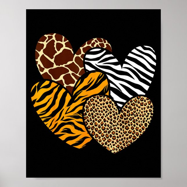 Mädchen Tierprint Kleidung Kinder Gepard LeopardMä Poster (Vorne)