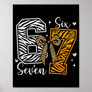Mädchen Tierprint Kleidung sechs sieben Kinder 67 Poster