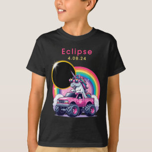 Mädchen Total Solar Eclipse Monster Truck T-Shirt
