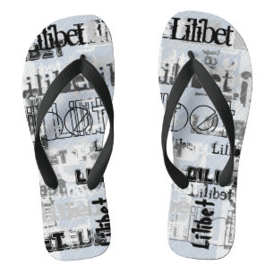 Mädchen Trendy Named Dusty Blue Geschenke Zubehör Flip Flops