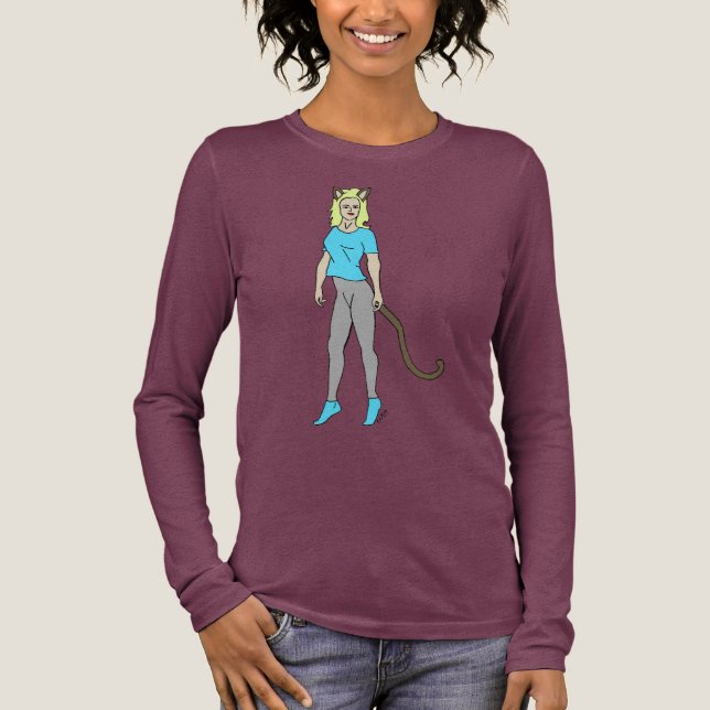 Mädchen Tri-Blend Shirt (Vorderseite)