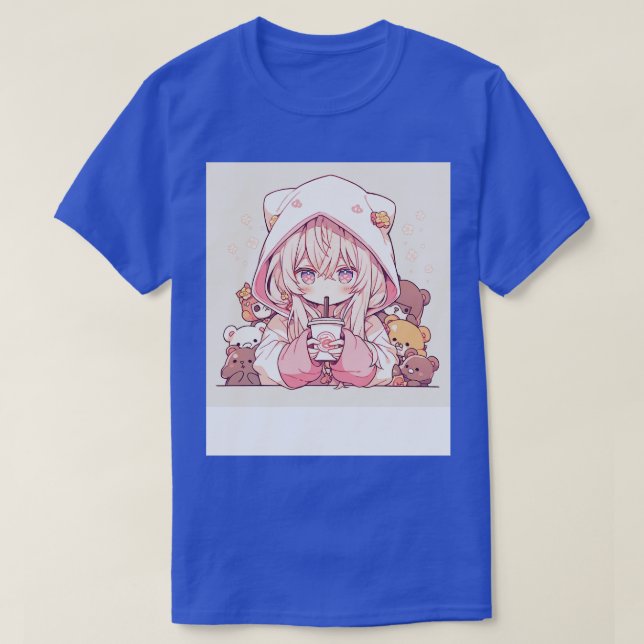 Mädchen trinken Kaffee 1 T-Shirt (Design vorne)