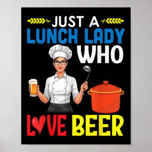 Mädchen trinken nur ein Mittagessen Lady, die Lieb Poster