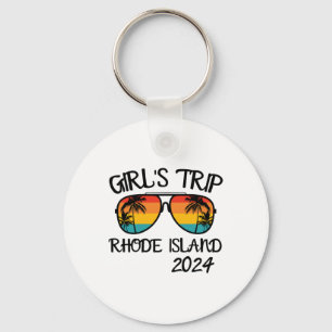 Mädchen-Trip Rhode Island Sommerferien Matching Schlüsselanhänger