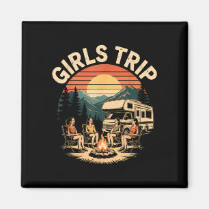 Mädchen-Trip-RV-Camping-Camper-Freunde-Reise Magnet