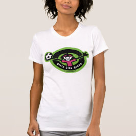 Mädchen-Tritt-Gras T-Shirt