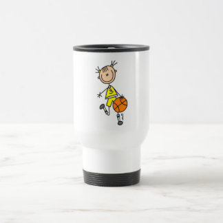 Mädchen-tröpfelnde Basketball-T-Shirts und Reisebecher