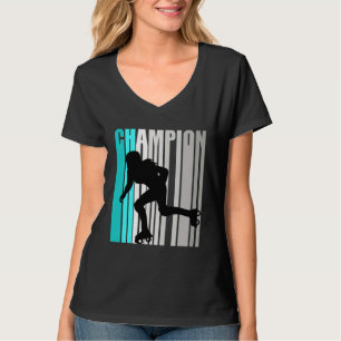 Mädchen Türkis Rollschuh Champion Roll Ska T-Shirt