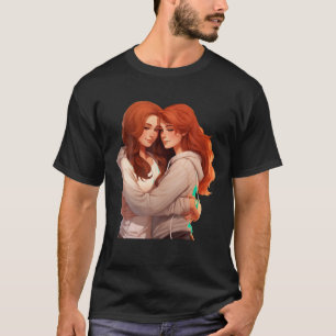 Mädchen umarmen Cuddle Idea Creative Inspiration G T-Shirt