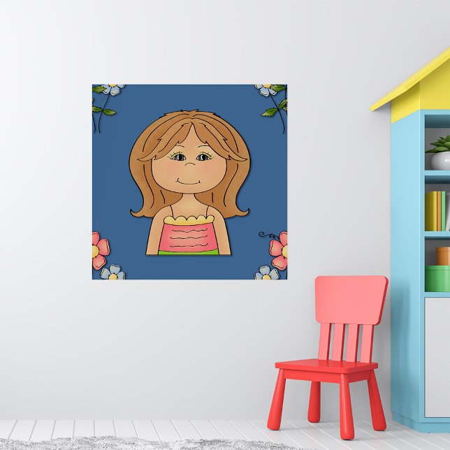 Mädchen und Blume Poster (Von Creator hochgeladen)