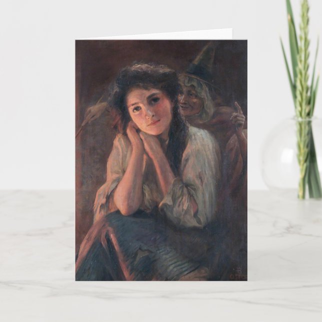 Mädchen und eine Hexe von Beatrice Offor Karte (Vorderseite)