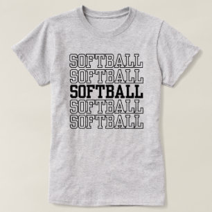 Mädchen und Frauen-Softball Softball-Angebot T-Shirt