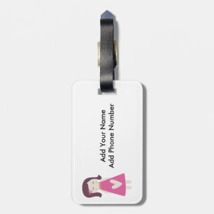 Mädchen und Handtaschen Gepäckanhänger
