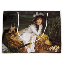 Mädchen und ihre Mops-Geschenktasche