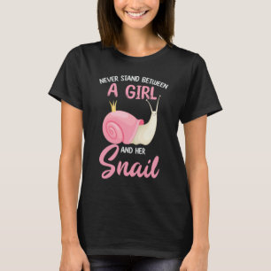 Mädchen und ihre Schnecke Schnecken T-Shirt