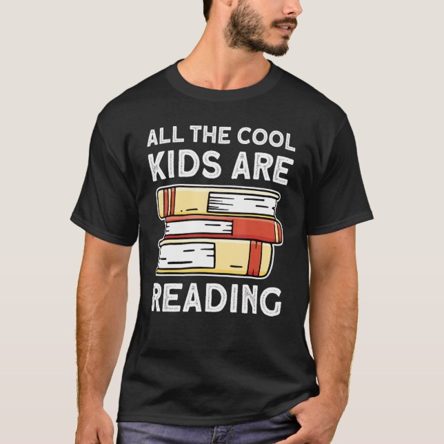 Mädchen und Jungen Bücher zum Lesen aller Coolen K T-Shirt (Vorderseite)