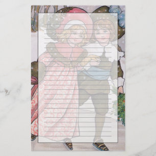 Mädchen-und Jungen-Skaten Briefpapier