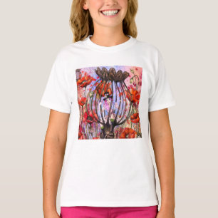 Mädchen und Mohn T-Shirt