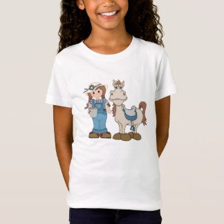 Mädchen und Pony T-Shirt