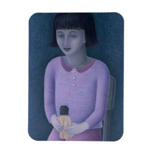 Mädchen und Puppe 2003 Magnet