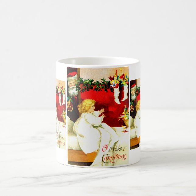 Mädchen und Santa Tasse (Mittel)