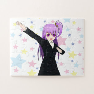 Mädchen und Sterne Puzzle