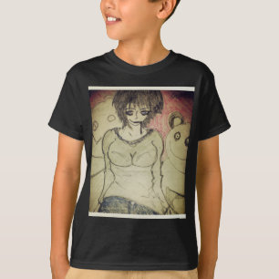 Mädchen und Teddy T-Shirt