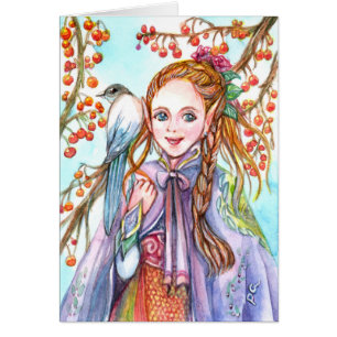 Mädchen und Vögel