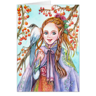 Mädchen und Vögel
