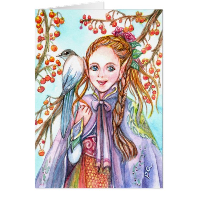 Mädchen und Vögel (Vorne)