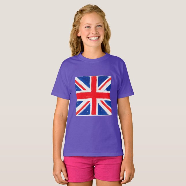 Mädchen Union Jack T-Shirt (Vorne ganz)