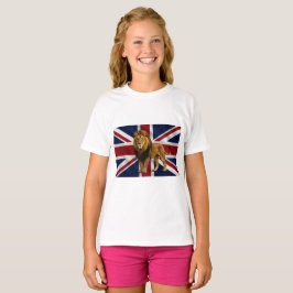 Mädchen-Union-Jack-T-Shirt T-Shirt