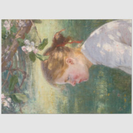 Mädchen unter dem Apfelbaum (von Danielson-Gambogi Seidenpapier