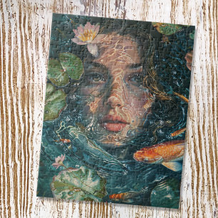 Mädchen unter Wasser Puzzle