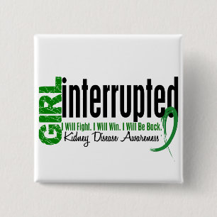 Mädchen unterbrach 1 Nierenerkrankung Button