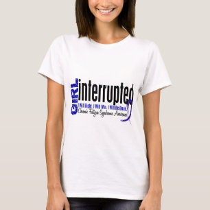 Mädchen unterbrochenes CFS- chronisches T-Shirt
