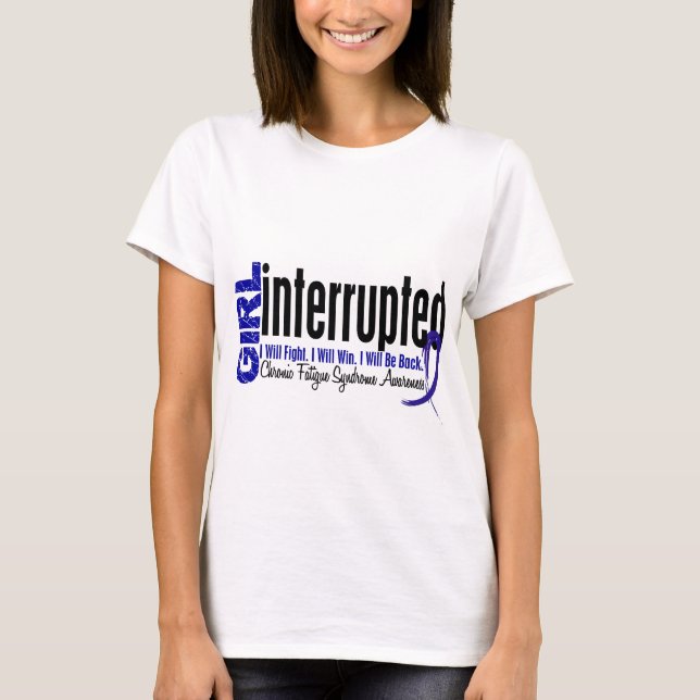 Mädchen unterbrochenes CFS- chronisches T-Shirt (Vorderseite)