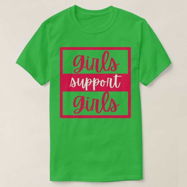 Mädchen unterstützen 5 T-Shirt (Design vorne)
