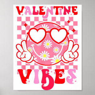 Mädchen Valentinstag Süßes Lächeln Gesicht Valenti Poster