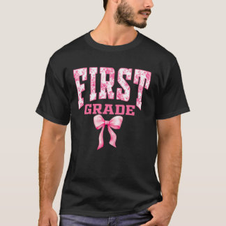 Mädchen-Varsity-Tasche, rosa Toile Chinoiserie flo T-Shirt