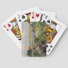 Mädchen verloren in Gedanken (von H.A. Brendekilde Spielkarten