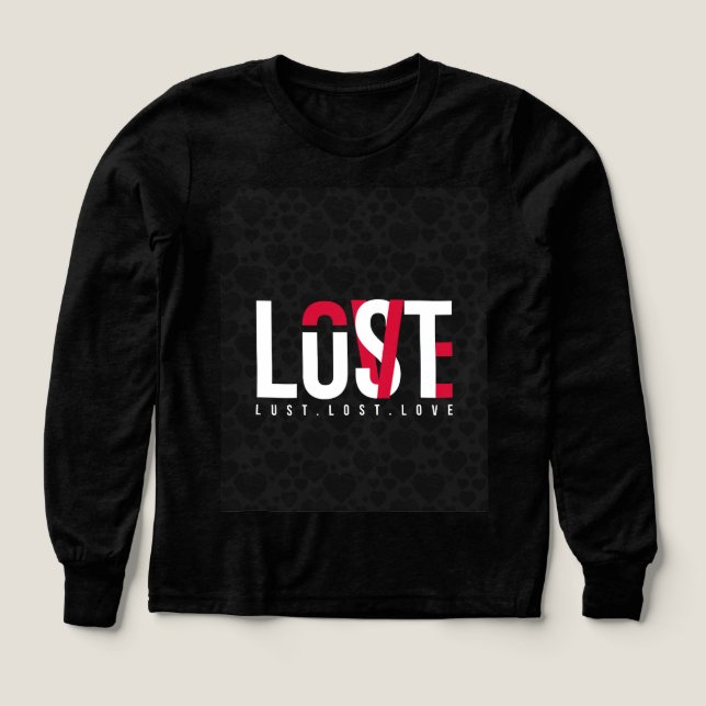 Mädchen-verlorene-Liebe-Grafik-Sweatshirt - Trendi (Design Vorderseite)