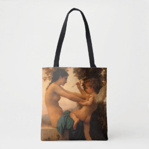 Mädchen verteidigt sich gegen Cupid von Bouguereau